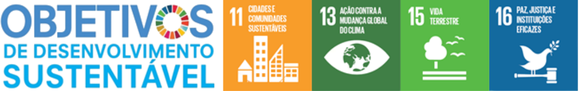 Objetivos de Desenvolvimento Sustentável 11, 13, 15 e 16